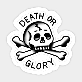 Copy of Death or Glory tattoo design. Sticker